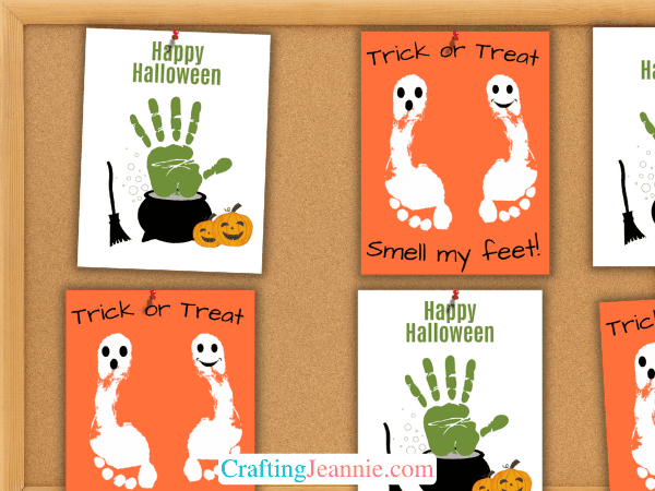 Halloween Handprint Craft Free Printable Crafting Jeannie