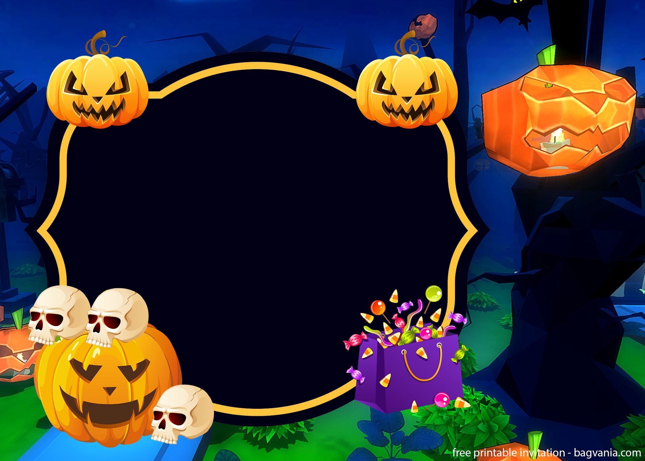 Halloween Invitation Template Free