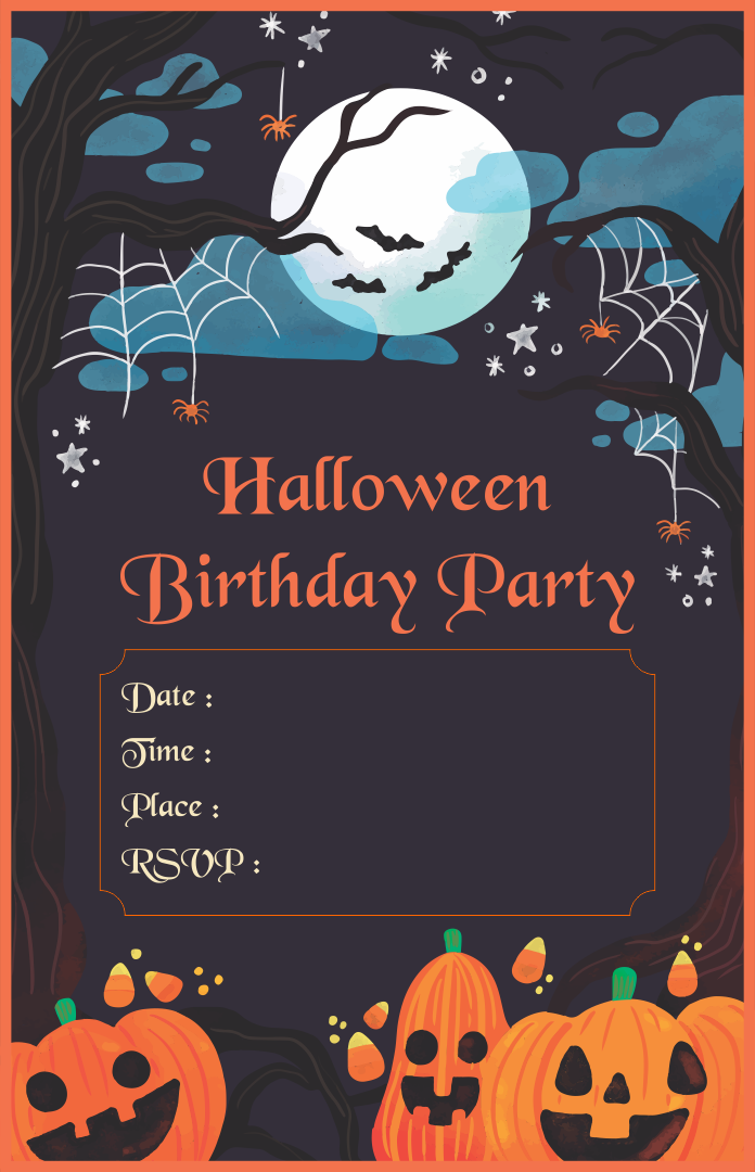 halloween invitations templates free pdf