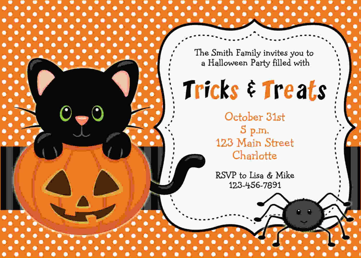 Halloween Invitations Templates