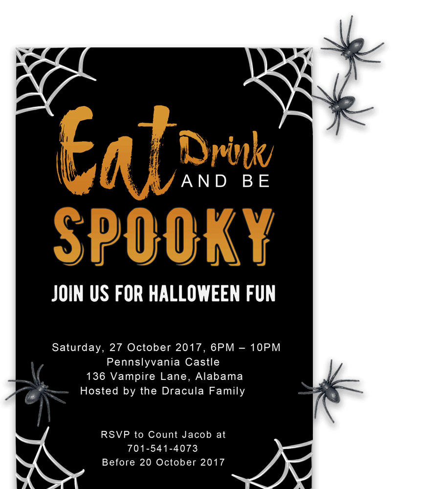 halloween party invitations template