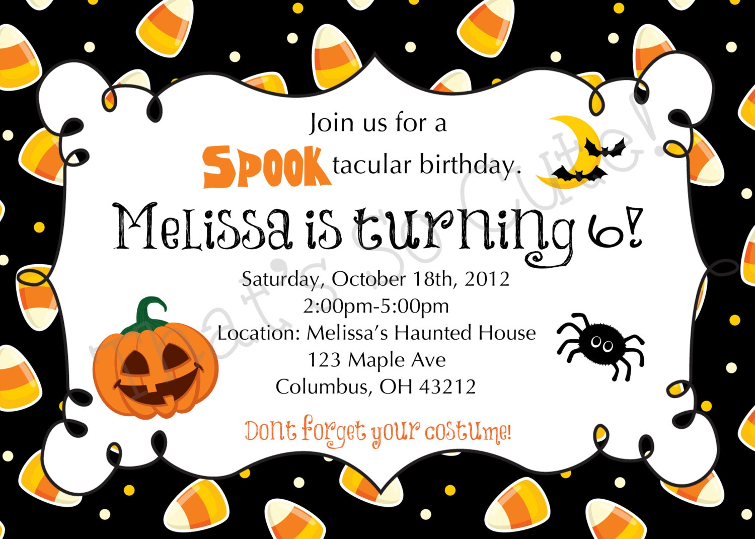 halloween invite template free