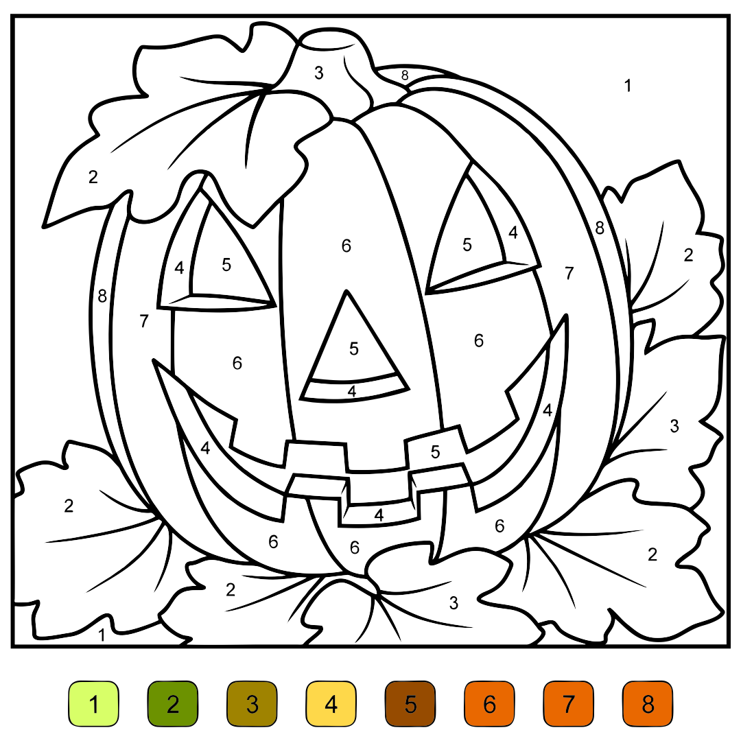 free printable halloween color pages