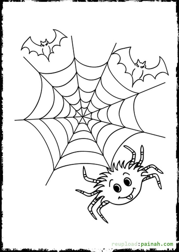 Halloween Spider Coloring Pages Coloring Home