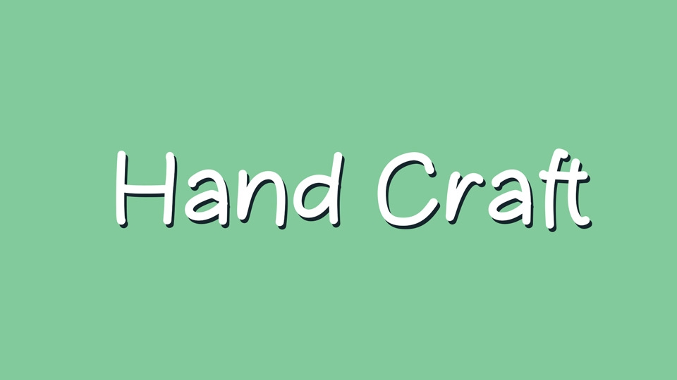 Hand Craft Font Fontesk