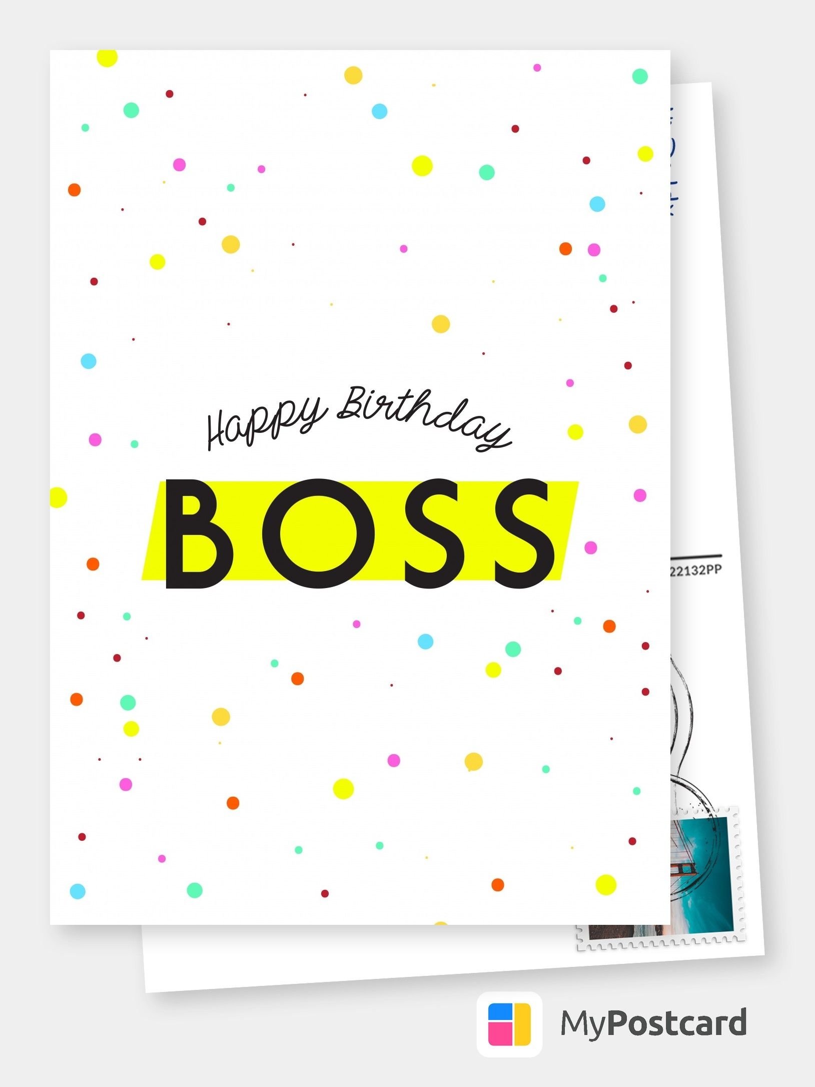 Happy Birthday Boss Card Free Printable