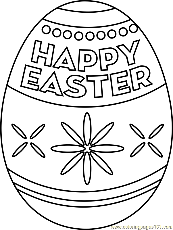 Easter Egg Printable Coloring Pages