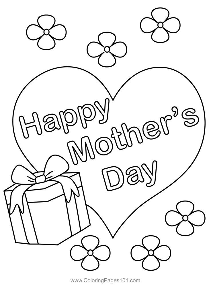 Happy Mother S Day Coloring Page Artofit