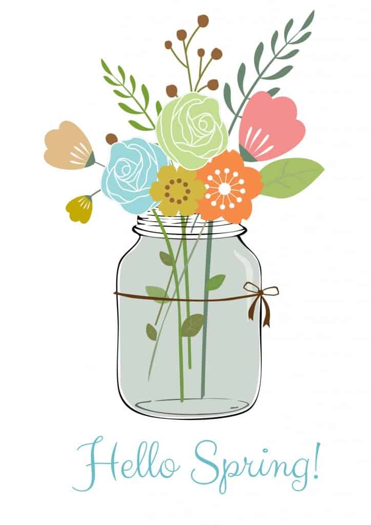 Happy Spring Free Printable A Sparkle Of Genius