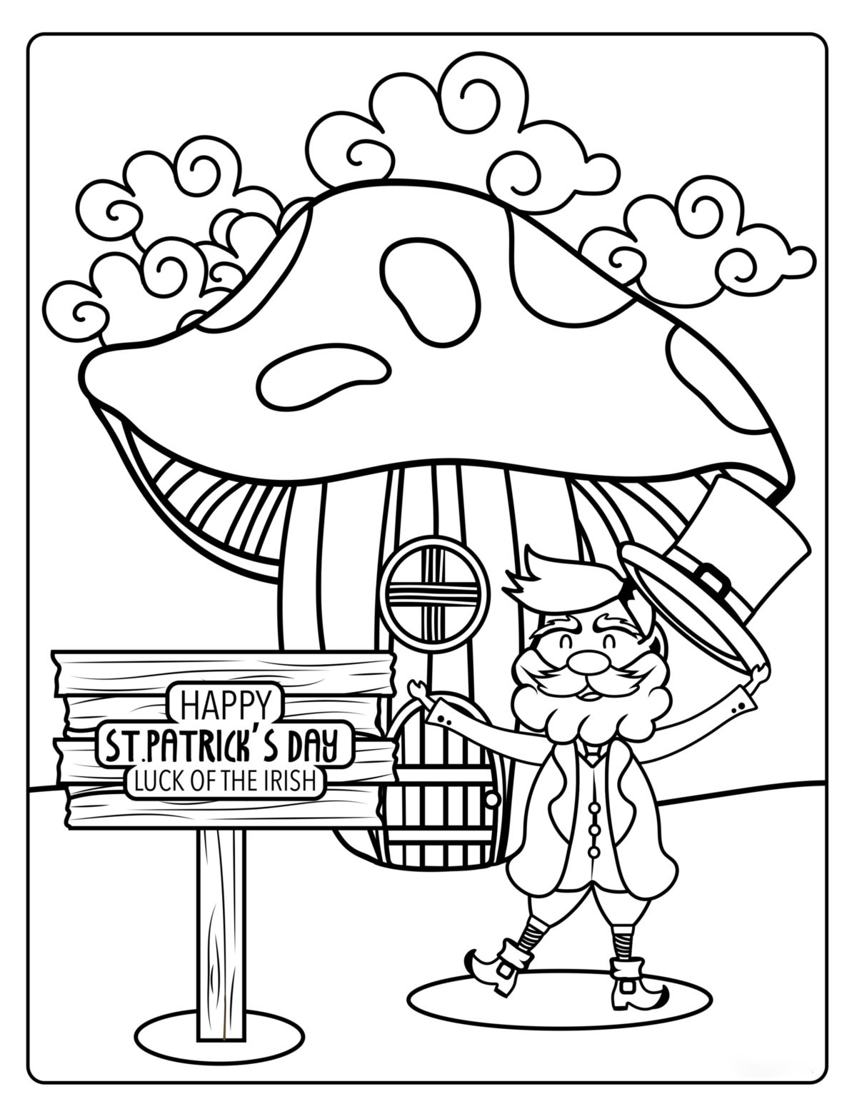 St Patrick Day Coloring Pages