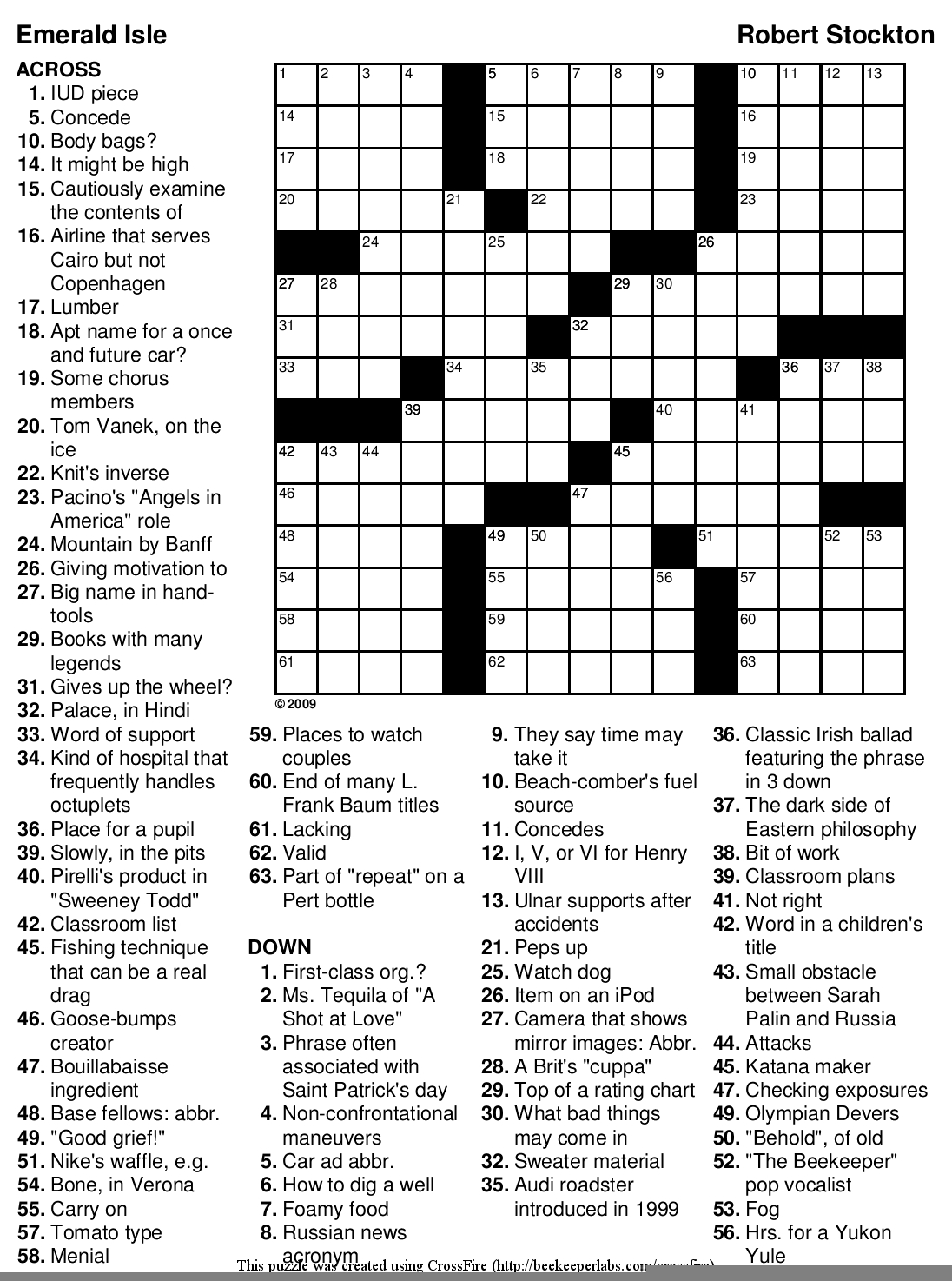 hardest crossword puzzle printable