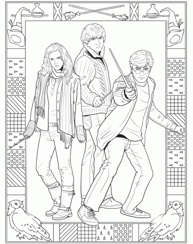 Harry Potter Coloring Pages Printable Coloring Book