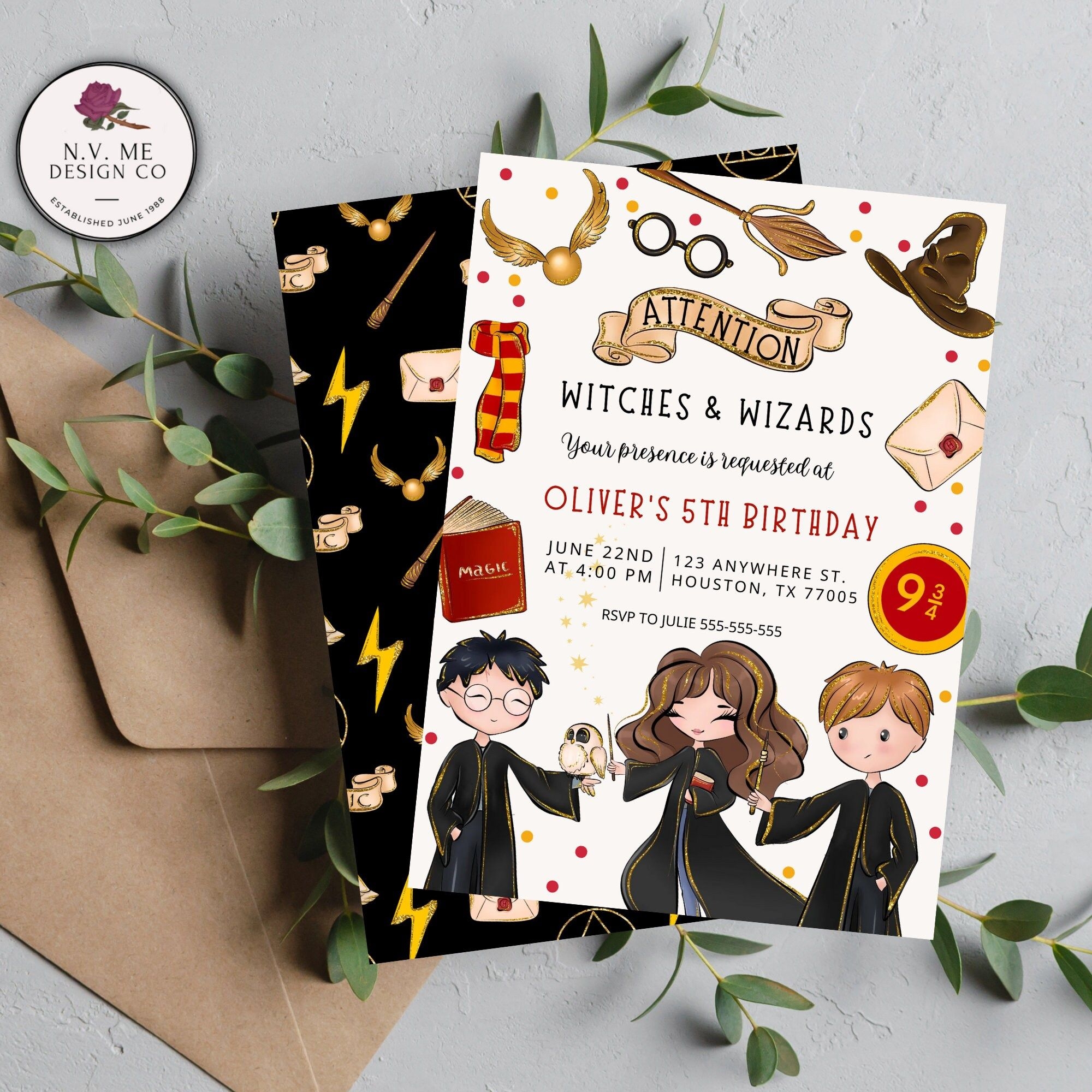Harry Potter Invitation Template Free Download Social Media Template