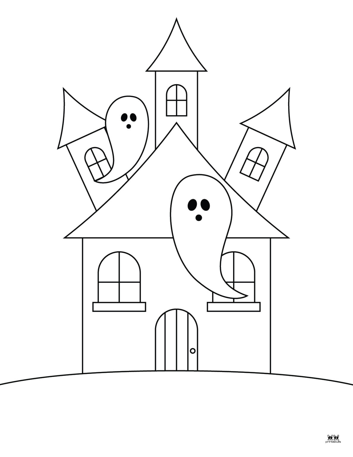 Haunted House Color Pages