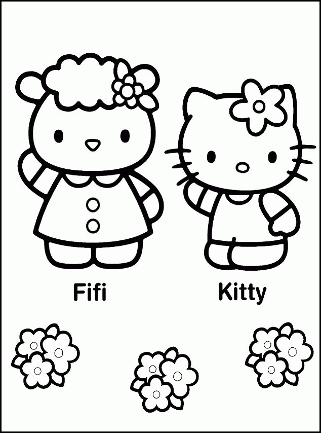 Hello Kitty And Friends Coloring Pages Coloring Home