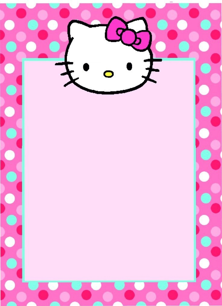 Hello Kitty Blank Invitations