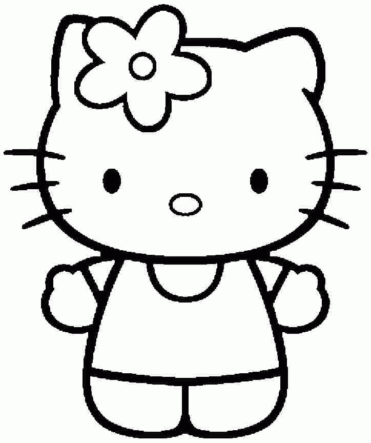 printable hello kitty coloring pages free