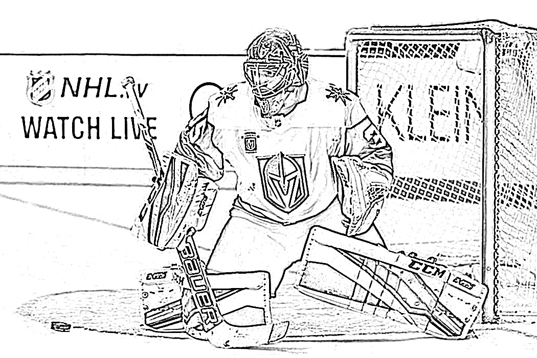 printable coloring pages hockey