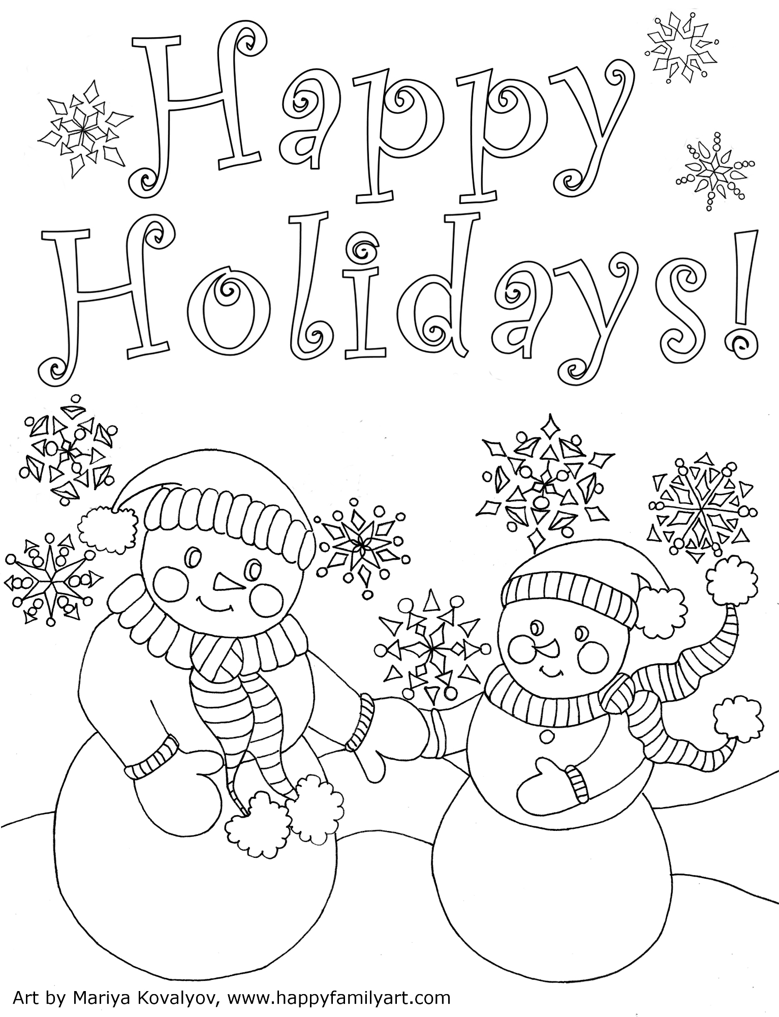 free printable holiday cards online