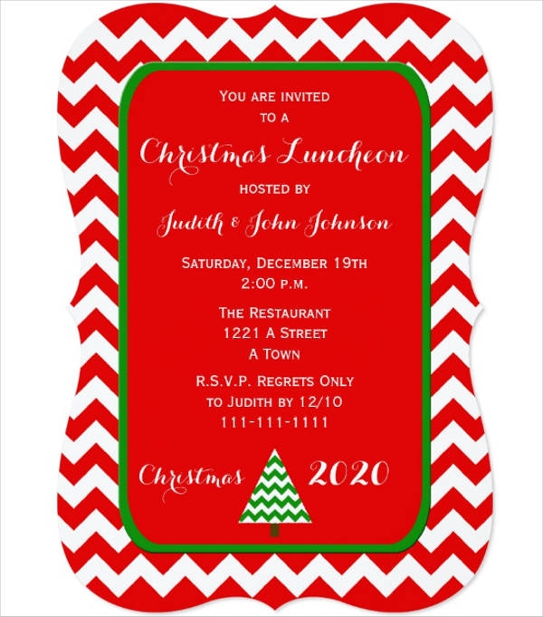 Holiday Lunch Invite Template