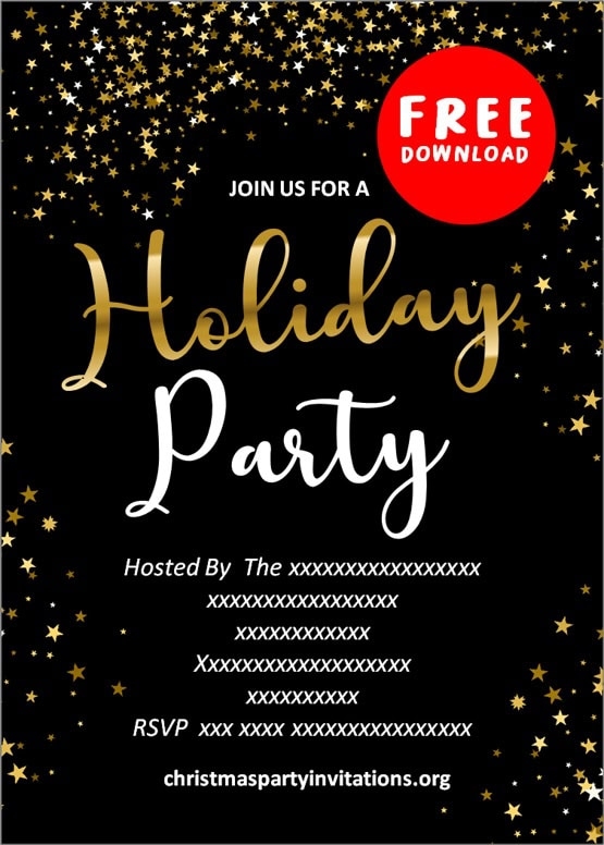 holiday party invitations templates