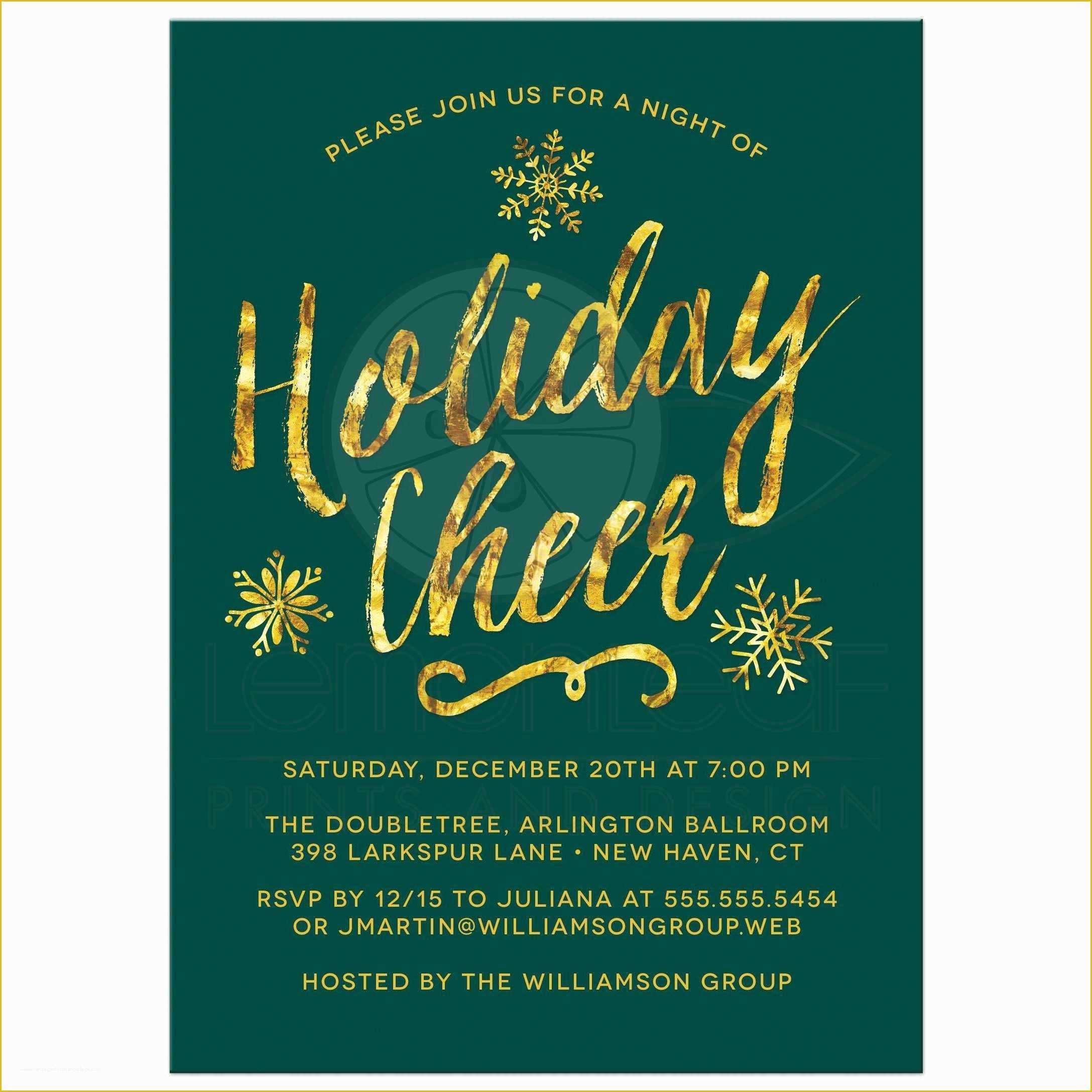 Holiday Party Invite Template