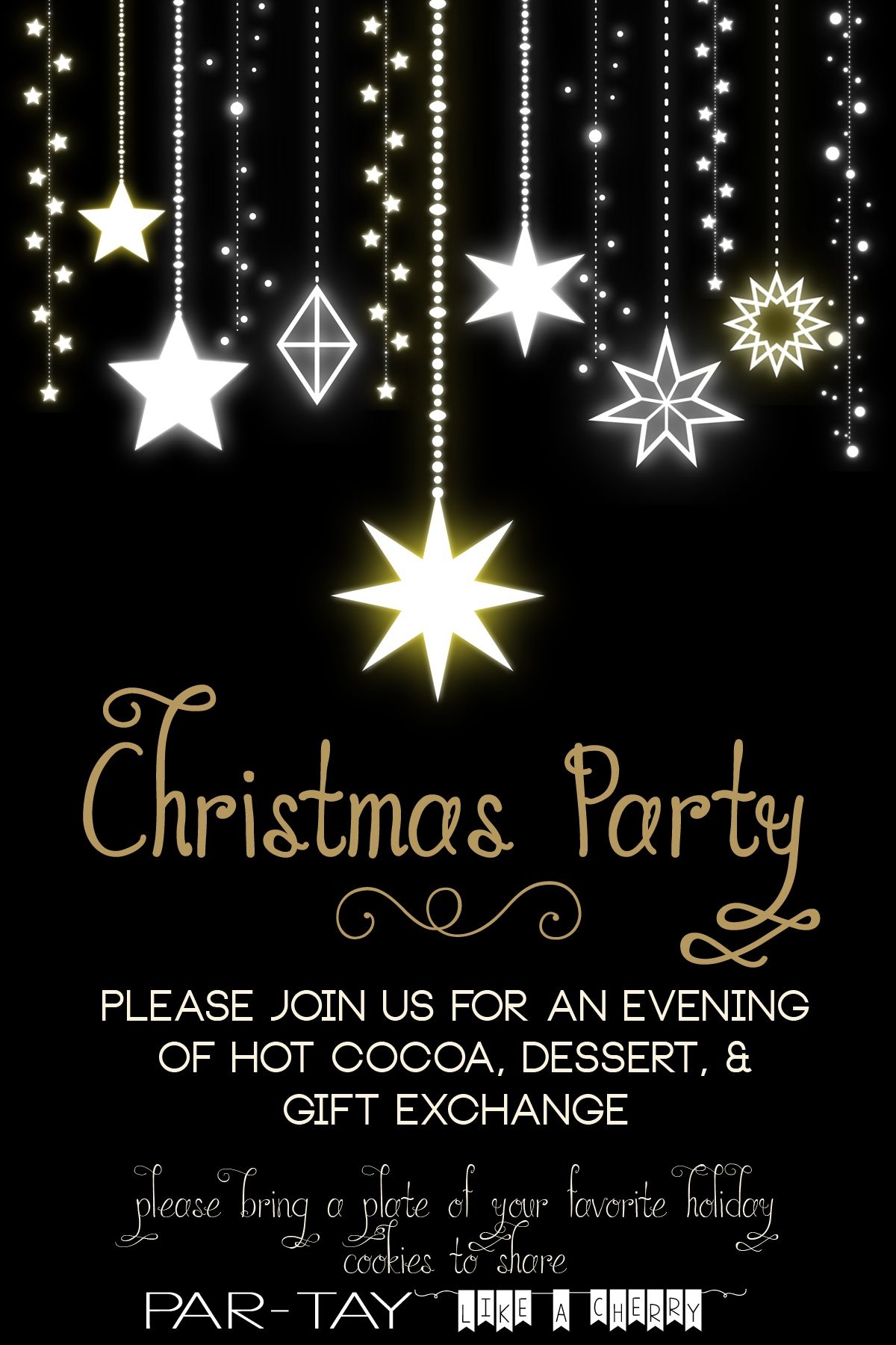 holiday party invite template