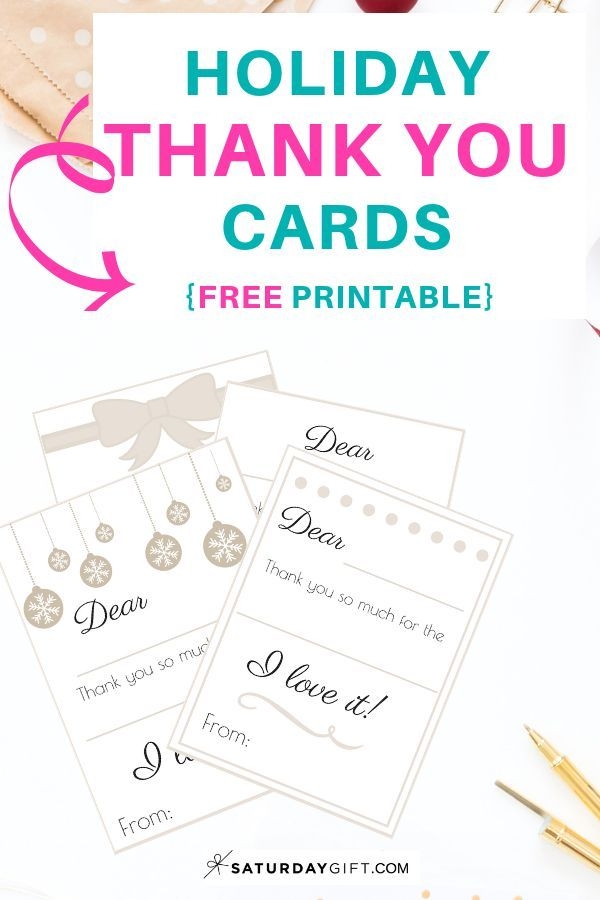 Holiday Thank You Cards free Printable Free Thank You Cards 