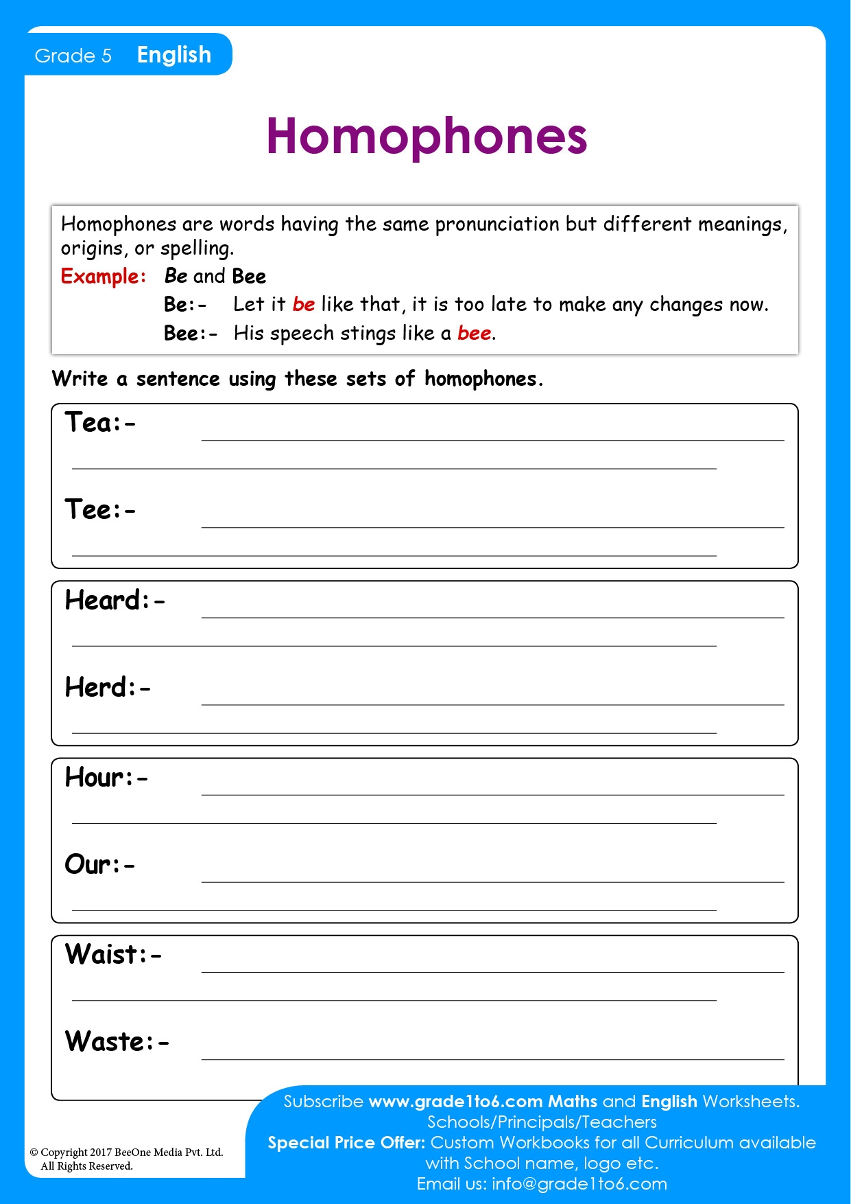 Homophones Worksheet English Teaching Resource Worksheets Library