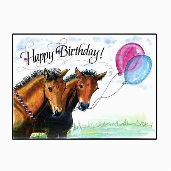 Horse Themed Birthday Cards Happy Birthday Horse Card BirthdayBuzz