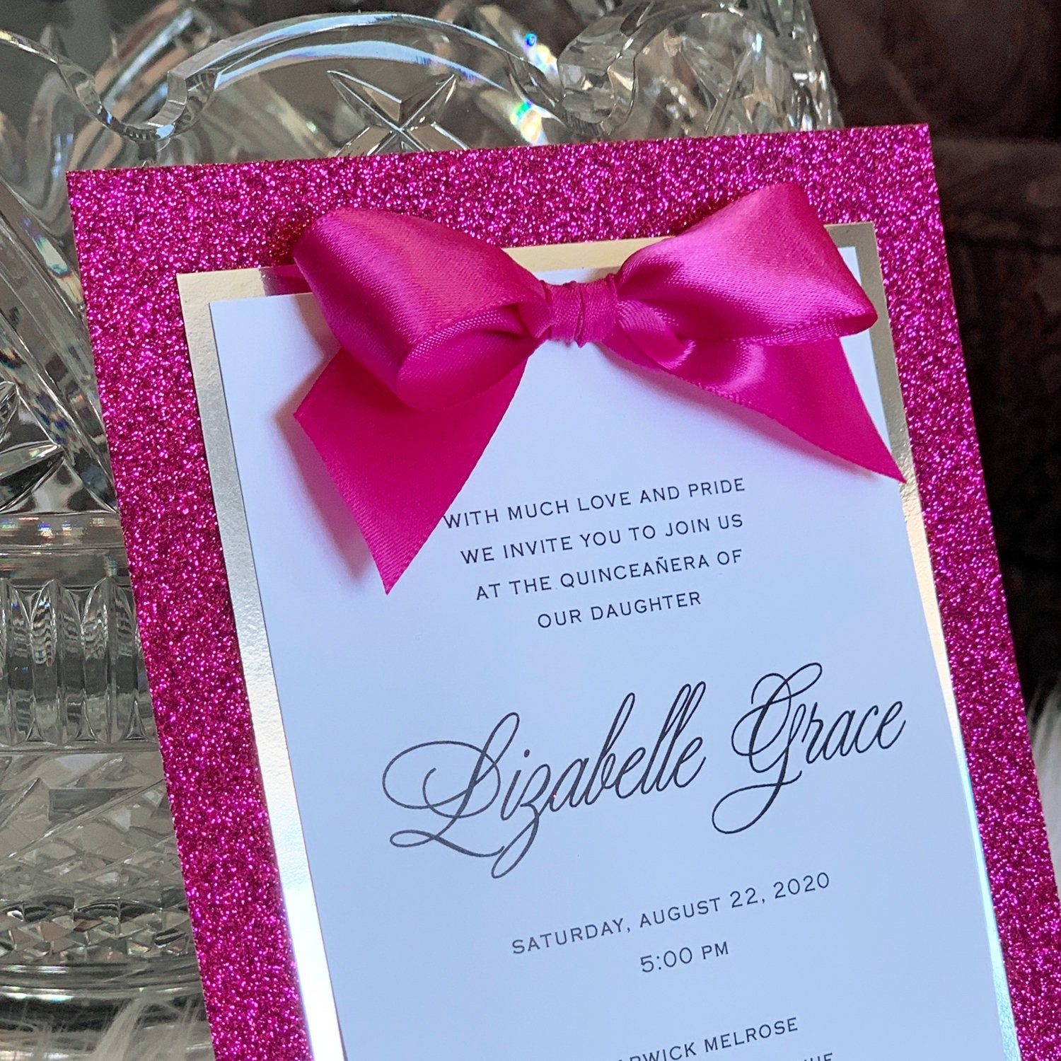 Hot Pink Invitation Template