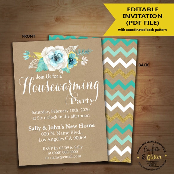 housewarming invitation template india