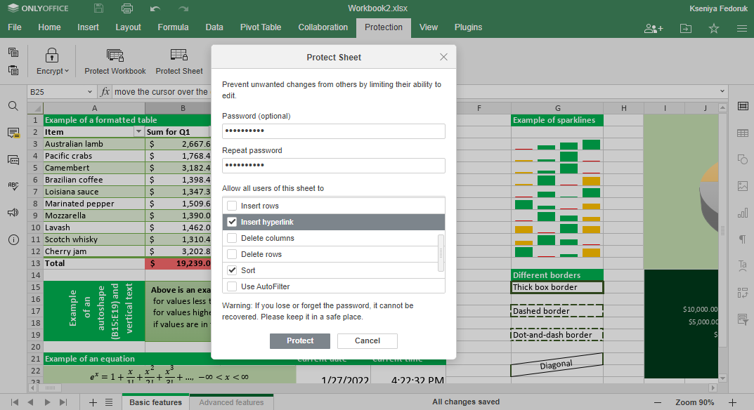 How To Password Protect An Excel File ONLYOFFICE Blog Worksheets 