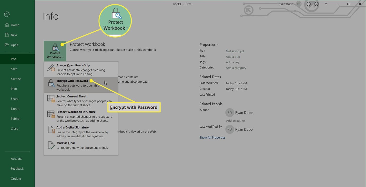 How To Password Protect An Excel File Worksheets Library