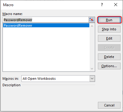 how can i unprotect an excel worksheet without the password