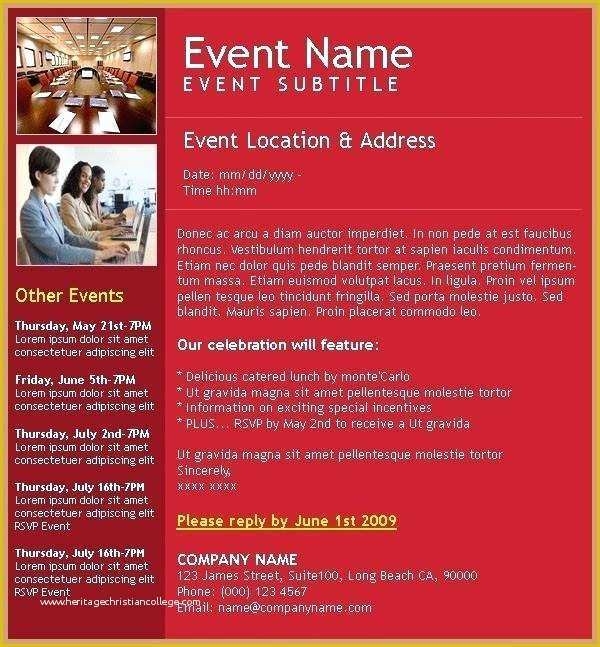 Html Email Invitation Templates Free Of Email Template Event Invitation 