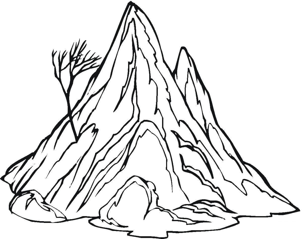 Huge Mountain Coloring Page Free Printable Coloring Pages For Kids