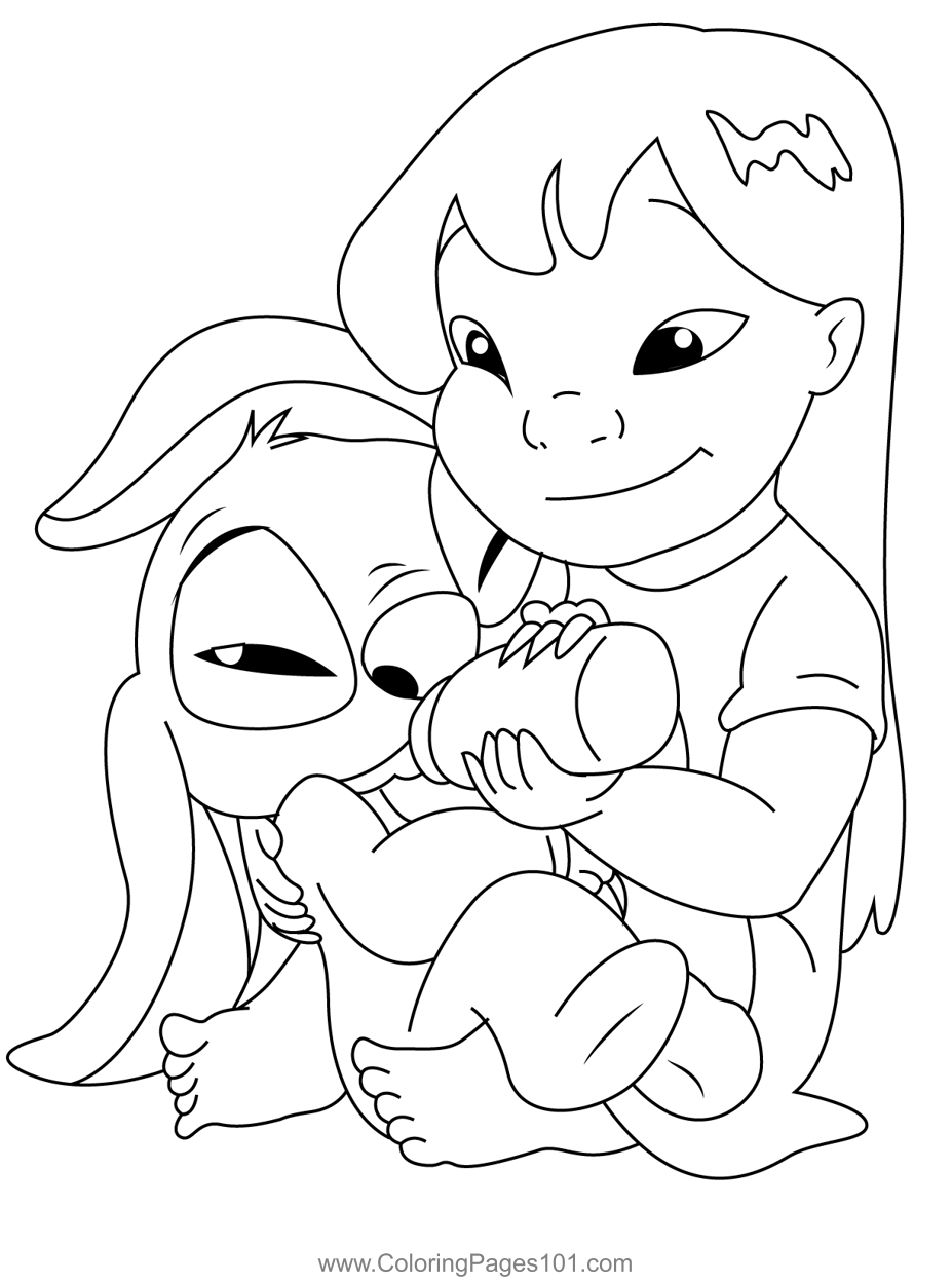 stitch free coloring pages