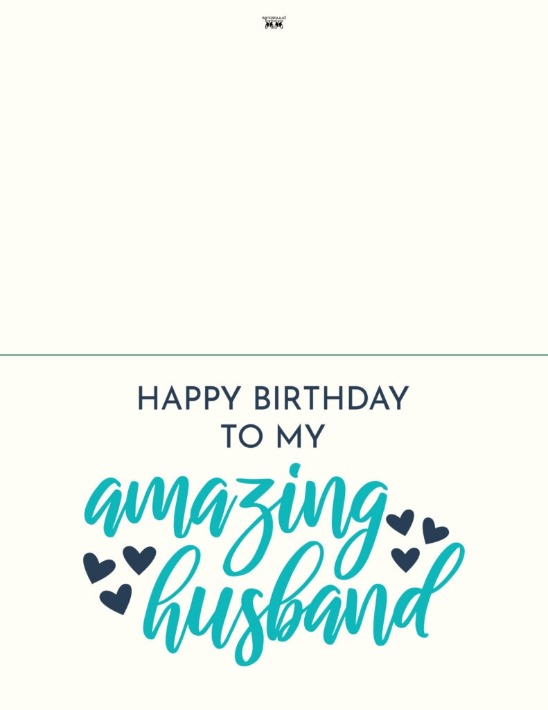 Husband Birthday Cards Printable