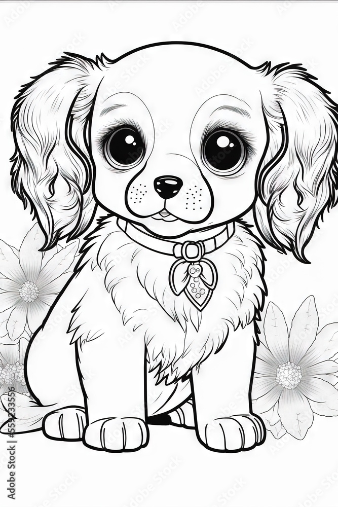 Cute Puppy Dog Coloring Pages