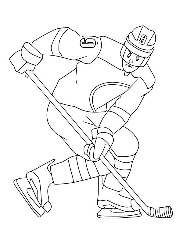 Ice Hockey Coloring Pages Printable Infoupdate