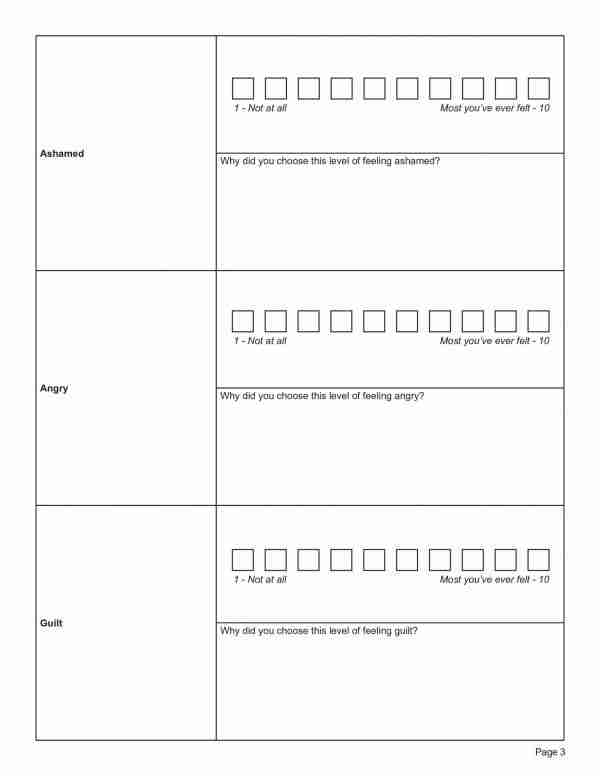 Identifying Emotions Worksheet Editable Fillable Printable PDF 
