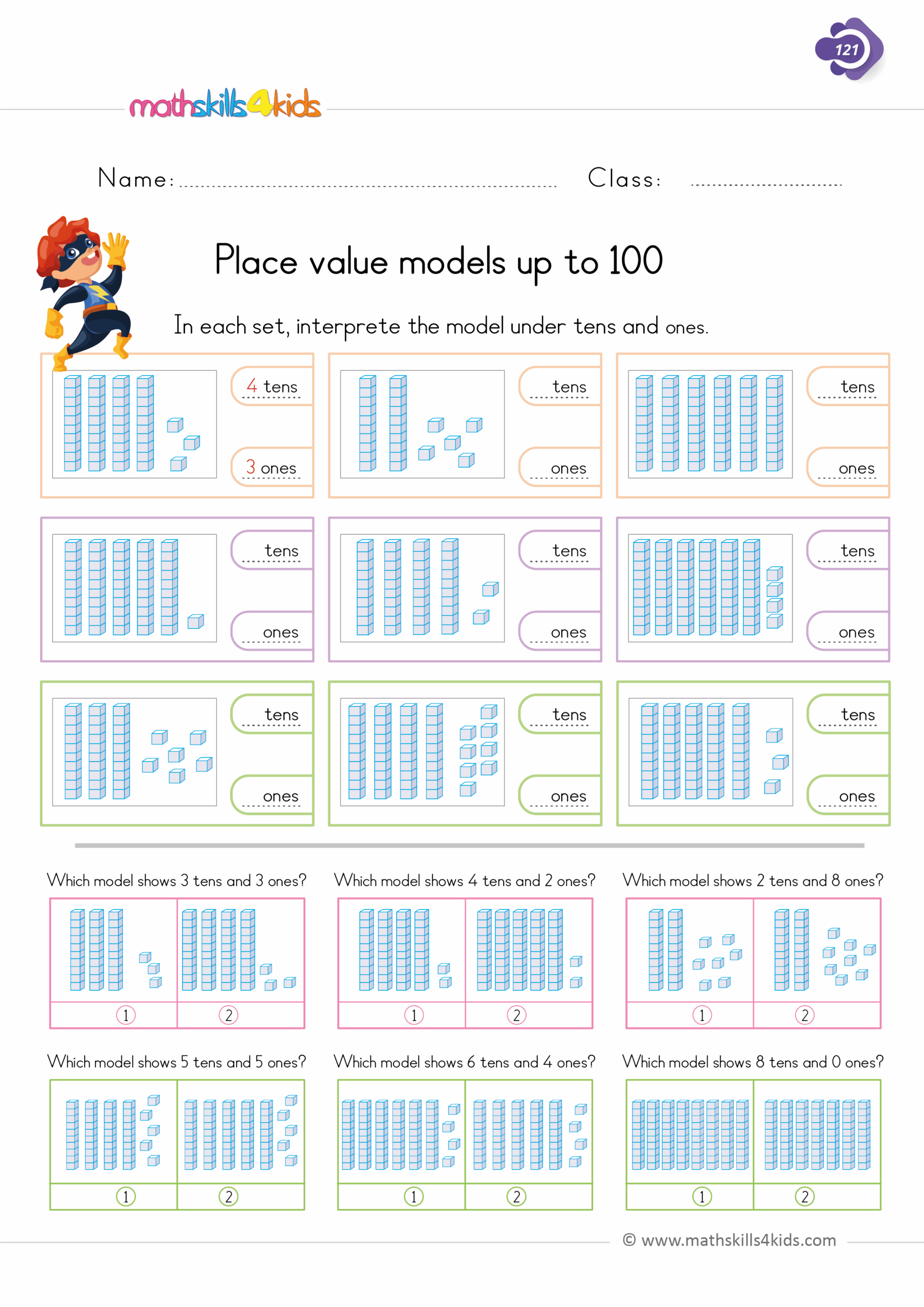 place value worksheets 2nd grade