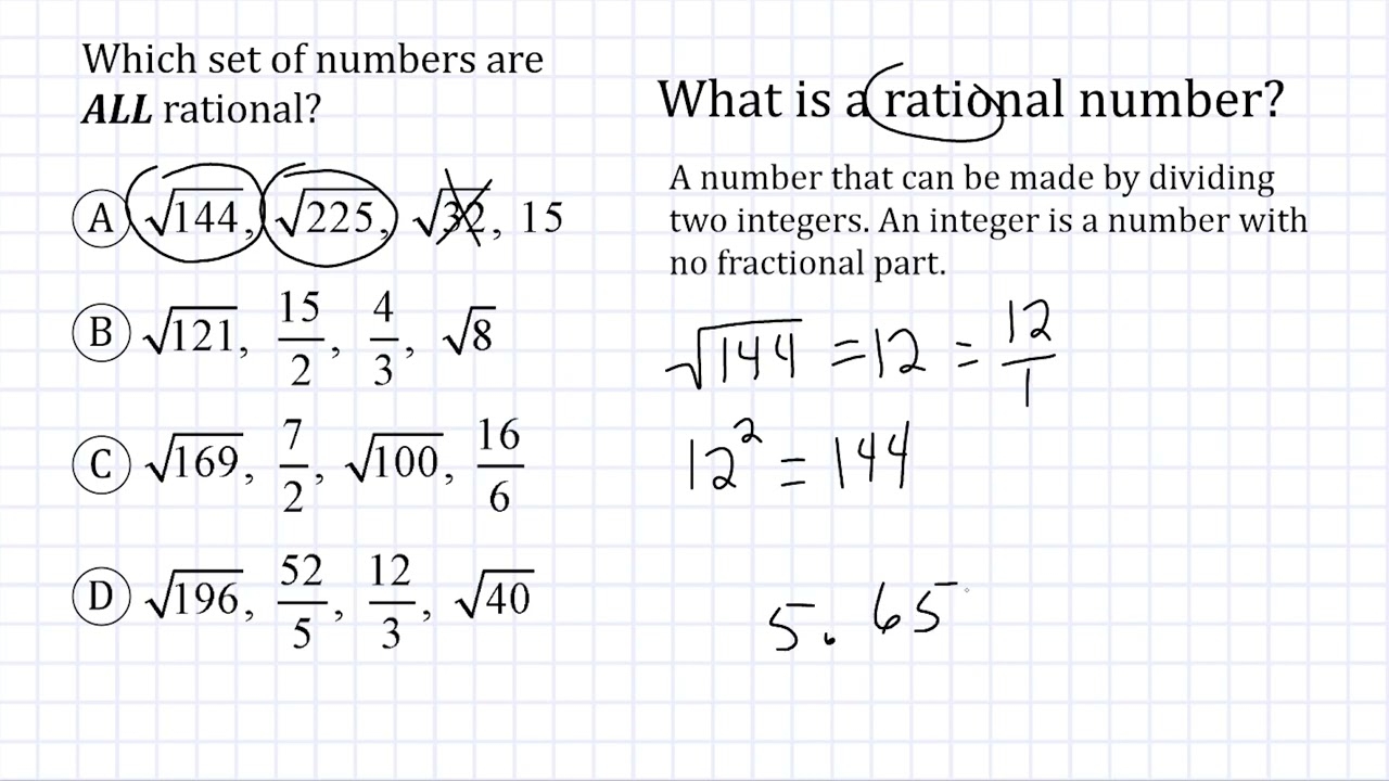 Identifying Rational And Irrational Numbers Worksheets Library