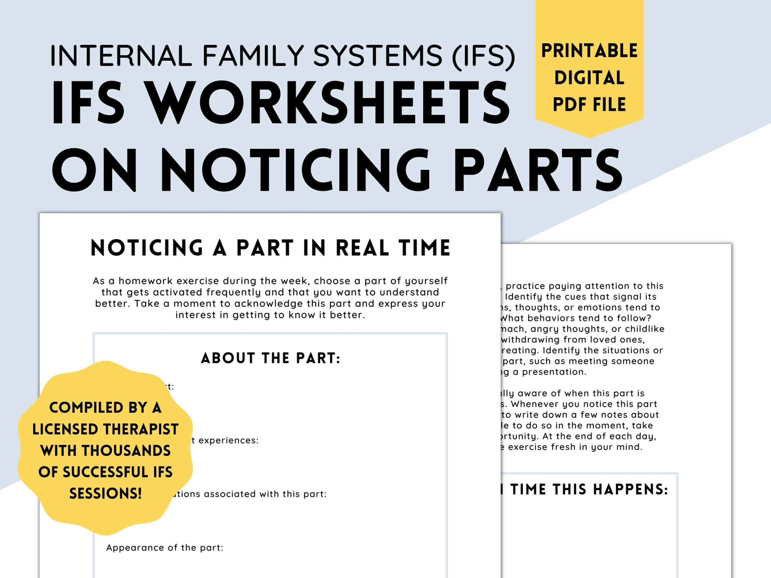 ifs worksheets pdf