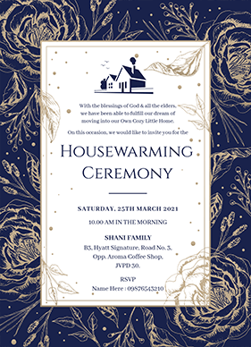 Indian Housewarming Invitation Template Happy Invites