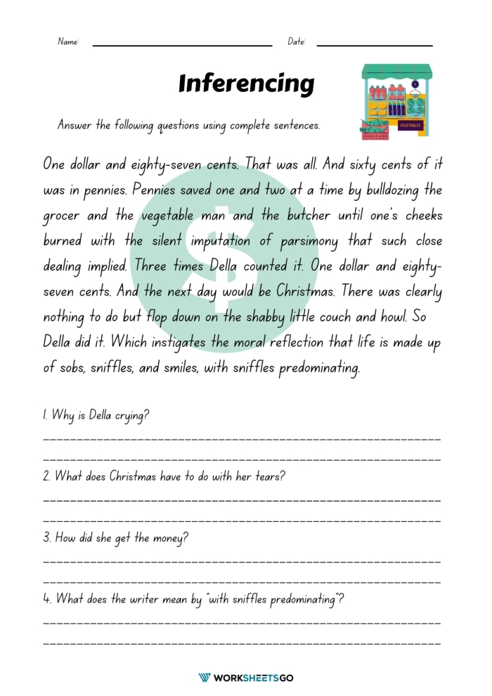 inference practice worksheets