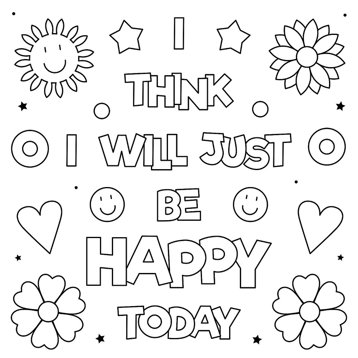 Inspirational Words Coloring Pages Coloring Home