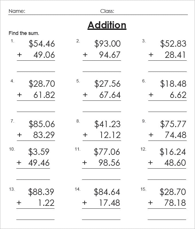 Interactive Adding Money Worksheets For Kids Practice And Learn Money 