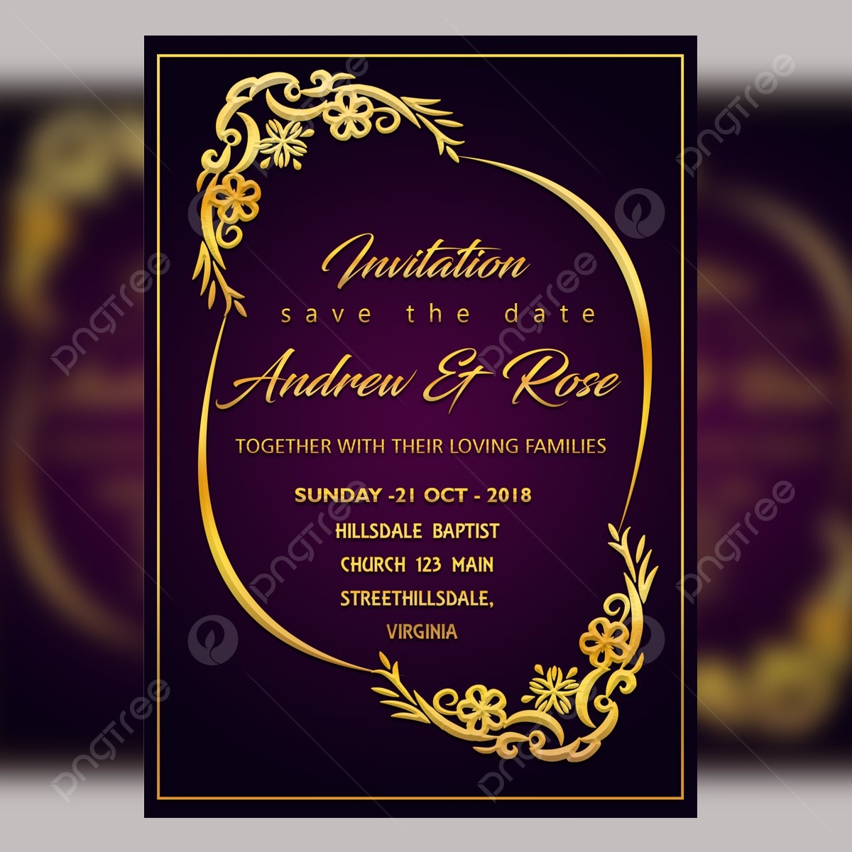 free marriage invitation templates